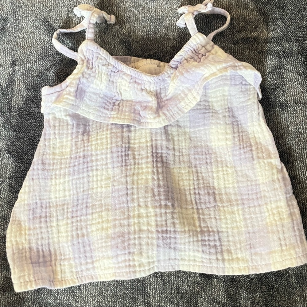Checked Tank Top